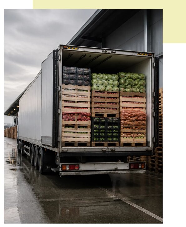 Перевозка плодоовощной продукции в Кольчугино по цене от 5086 р. | Агросервис-Кль